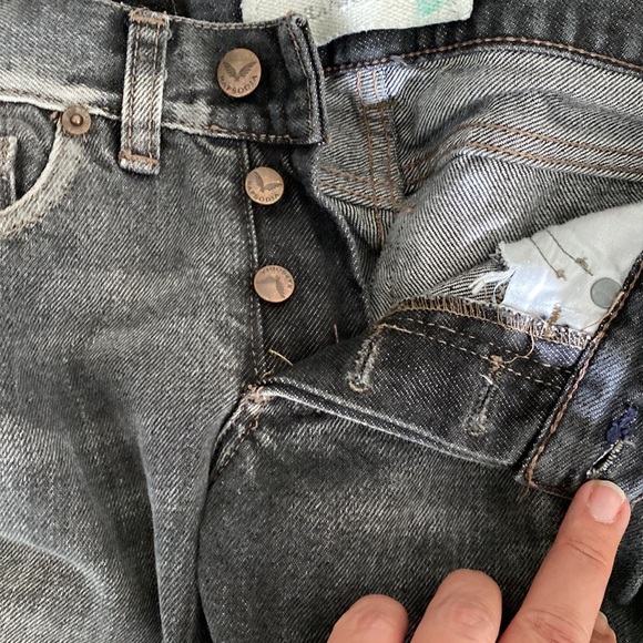 Rapsodia Super Low Rise Jeans black faded size 22 - Picture 10 of 10